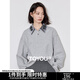 初語(yǔ)珠片繡翻領(lǐng)運動(dòng)衛衣女秋季新款短款通勤格雷系穿搭上衣情侶 花灰色預售10-17 L