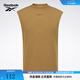 Reebok銳步官方男/女針織斜紋面料休閑寬松背心 23RCS415UGBR 棕色 L