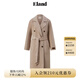 ELAND衣戀毛呢外套女西裝領(lǐng)長(cháng)款大衣冬新款 燕麥色(33)OATMEAL L 170