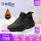 金利來（goldlion）男鞋24年冬季加絨皮鞋保暖舒適男士高幫鞋G550440093RAS灰黑色40