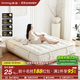 德庭圓夢(mèng)床墊羊毛駝絨無(wú)膠水雙層mini彈簧馬尾毛手工拉扣席夢(mèng)思床墊 羊駝絨基座：適中柔軟 約25cm厚 1800mm*2000mm
