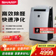 夏普（Sharp）空氣凈化器加濕一體機高濃度PCI凈離子除甲醛殺菌除過(guò)敏源母嬰家用寵物除味凈化GJ70