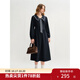 獨束大碼女裝學(xué)院風(fēng)海軍領(lǐng)織帶連衣裙秋季新款微胖MM收腰顯瘦裙子 海軍藍 3XL （尺碼：5）