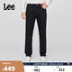 Lee25早秋新品709修身中腰錐形五袋款黑色男牛仔褲 黑色  36 