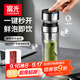 富光抗菌雙層玻璃杯 一鍵開蓋高硼硅泡茶杯子 茶水分離水杯子禮盒裝男