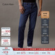 Calvin KleinJeans四季款男士經(jīng)典標牌休閑通勤ck合體版洗水牛仔褲J325321 1A4-牛仔淺藍 常規 32
