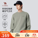 駱駝（CAMEL）男裝衛衣秋冬微闊加厚保暖圓領(lǐng)套頭時(shí)尚潮流長(cháng)袖M34CAQN606