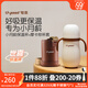 世喜保溫杯嬰幼兒寶寶保溫杯嬰兒水杯316不銹鋼外出便攜280ml 保溫杯+棕（杯套） 280ml