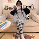 JaetinWsinn2025新款睡衣女純棉春秋季長(cháng)袖可愛(ài)卡通kitty貓秋冬天家居服套裝 6652 XL 【165CM左右 115-130斤】