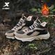 特步（XTEP）門(mén)店同款X戰斧大棉鞋男士加絨保暖休閑鞋冬季厚底中高幫運動(dòng)鞋男 米褐色/煤黑 42