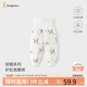童泰（TONGTAI）嬰兒褲子秋冬寶寶高腰兒童家居服長(zhǎng)睡褲TS43D214-DS綠色90cm