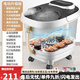 皇威（huangwei）洗腳盆全自動(dòng)泡腳盆加熱足浴盆家用電動(dòng)恒溫腳底按摩泡腳桶 6輪太極+針灸-深空黑