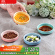 半物生活蘸料碟調味碟漸變小碟子陶瓷多巴胺色醬料碟家用小吃碟調料碟醋碟