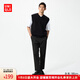 優(yōu)衣庫男裝彈力九分褲/商務(wù)通勤西褲褲子479349 09 黑色 M /170/80A