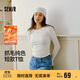 森馬（Semir）長(cháng)袖T恤女短款小心機顯瘦緊身2025發(fā)熱抓毛純色冬裝109725101010