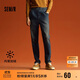 森馬牛仔褲男加絨保暖長(cháng)褲冬復古肌理感寬松錐形109724124107