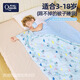 殼迪兒童被子睡袋秋冬季純棉中大童嬰兒分腿睡寶寶夾棉加厚款 精靈兔 【全棉豆豆絨雙層被套】整膽可脫 75*150cm 含枕頭30*75cm