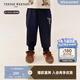Teenie Weenie Kids小熊童裝25年新款男女寶寶彈力刺繡仿牛仔褲 藏青色 100 cm