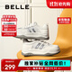 百麗厚底增高小白鞋女學(xué)生輕盈運動(dòng)休閑板鞋B1831BM4 星光銀 37
