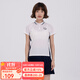 川崎（KAWASAKI）羽毛球服男女運動(dòng)T恤運動(dòng)套裝女復古學(xué)院風(fēng)夏季短袖t恤速干衣服 女款翻領(lǐng)短袖T恤 B2995 白藍色 L
