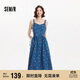 森馬（Semir）牛仔連衣裙女甜酷時(shí)尚個(gè)性2025夏元氣滿(mǎn)印背帶裙俏皮109325114025