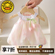 G.DUCKKIDS嬰兒衣服夏季薄款包屁裙小月齡女寶寶滿(mǎn)月百日宴一周歲公主連衣裙 粉色 73cm 建議3-6個(gè)月12-16斤cm
