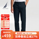 諾帝卡（NAUTICA）【商場(chǎng)同款】春夏新款舒適親膚微彈修身直筒休閑褲男PO4320 藏青4NV 33