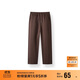 森馬（Semir）休閑褲男發(fā)熱抑菌針織衛褲寬松直筒褲25冬長(cháng)褲子百搭109725127104