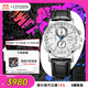 西鐵城（CITIZEN）手表男日韓表光動(dòng)能電波三眼白盤(pán)皮帶商務(wù)送禮物男友AT8110-11A