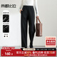 尚都比拉冬季休閑松緊腰加絨舒適保暖輕運動(dòng)哈倫小腳褲