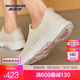 斯凱奇（Skechers）閃穿鞋丨【成毅同款】春夏透氣男女同款運(yùn)動(dòng)健步戶外休閑鞋125240 女款-自然色/粉紅色/NTPK 37