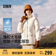 森馬（Semir）森馬羽絨服女中長(cháng)款大毛領(lǐng)24冬新款工裝風(fēng)保暖外套109724113016