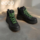 愛(ài)步（ECCO）馬丁靴男鞋 高幫鞋戶(hù)外休閑牛皮男鞋 蹤跡550604 HL 黑色55060451052 41