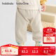 巴拉巴拉童裝寶寶褲子兒童長(cháng)褲2025秋冬裝加絨加厚褲嬰兒pp褲男童女童萌趣 卡其大象 209425108206 90