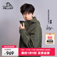 伯希和（Pelliot）【成毅同款】【山?！繘_鋒衣羽絨三合一男女秋冬鵝絨內膽防水外套 橄欖綠【男女同款】/鵝絨兩件套 XL