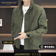 JASONWOOD高端品牌男裝夾克男2026春秋季立領(lǐng)百搭休閑純色免燙工裝防風(fēng)外套 高檔綠色 常規 【官方正品】 XL 建議【135-150斤】