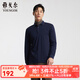 雅戈爾（YOUNGOR）長(cháng)袖POLO衫男棉柔軟細膩舒適莫代爾混紡精致工藝 藏青VLPC539969FCA L