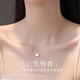 伊夢(mèng)嬌純銀項鏈999足銀項鏈女感精致貝殼吊墜鎖骨鏈小眾頸鏈送女友老婆 貝殼項鏈
