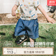 white wheat2025夏季新款兒童褲子休閑薄款百搭男女童牛仔寶寶短褲 藍色 90 cm