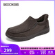 斯凱奇（SKECHERS）閃穿鞋男士2025新款秋季加絨保暖休閑健步鞋一腳蹬樂(lè )福鞋205606