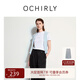 歐時(shí)力OCHIRLY 字母印花短袖t恤女上衣圓領(lǐng)休閑百搭2025夏季新品 米白 M