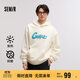 森馬衛衣男發(fā)熱抑菌冬季寬松連帽衣服加絨印花情侶裝109724116204