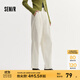 森馬[商場(chǎng)同款]休閑褲女簡(jiǎn)約寬松長(zhǎng)褲2024秋季新款顯瘦顯高錐形褲 奶白10501 L