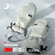 GOLOVEJOY單板滑雪手套3M新雪麗棉內置護腕悶子防水保暖登山專(zhuān)用防丟繩 黑L