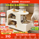 全友家居 簡(jiǎn)約奶油風(fēng)家具邊幾茶桌客廳移動(dòng)收納儲物柜子臥室床頭柜