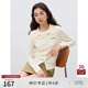 自巧小個(gè)子學(xué)院風(fēng)正肩POLO針織開(kāi)衫女2025春裝新款miu里miu氣上衣 巧米色 S （3碼）