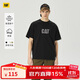 CAT卡特25春夏新品男士戶(hù)外美式復古風(fēng)短袖T恤 黑色 M