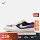 耐克男女透氣平底滑板鞋冬季情侶翻毛皮NIKE SB FORCE 58 DV5477 403黑曜石色/淺土褐/野葡萄紫 40