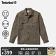 添柏嵐（Timberland）官方男裝襯衫式外套戶外休閑工裝寬松|A42K5 A42K5A58/軍綠色 XL