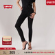 Levi's李維斯女士721緊身高腰休閑簡(jiǎn)約修身顯瘦肯豆風(fēng)牛仔長(cháng)褲 黑色 27 (28)